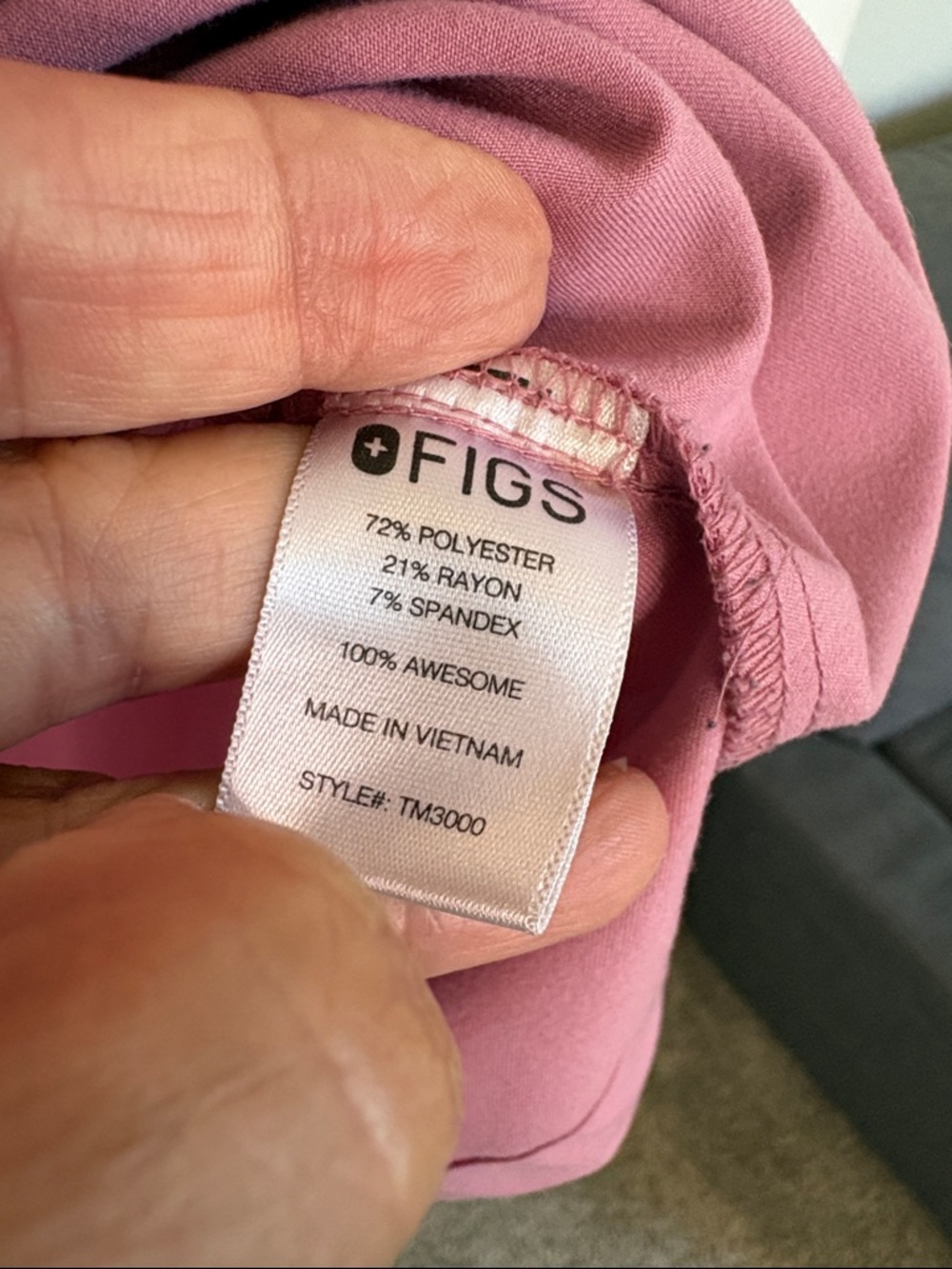 Figs Chisec Three Pocket Scrub Top Chalk Pink Size XXL - Picture 8 of 11